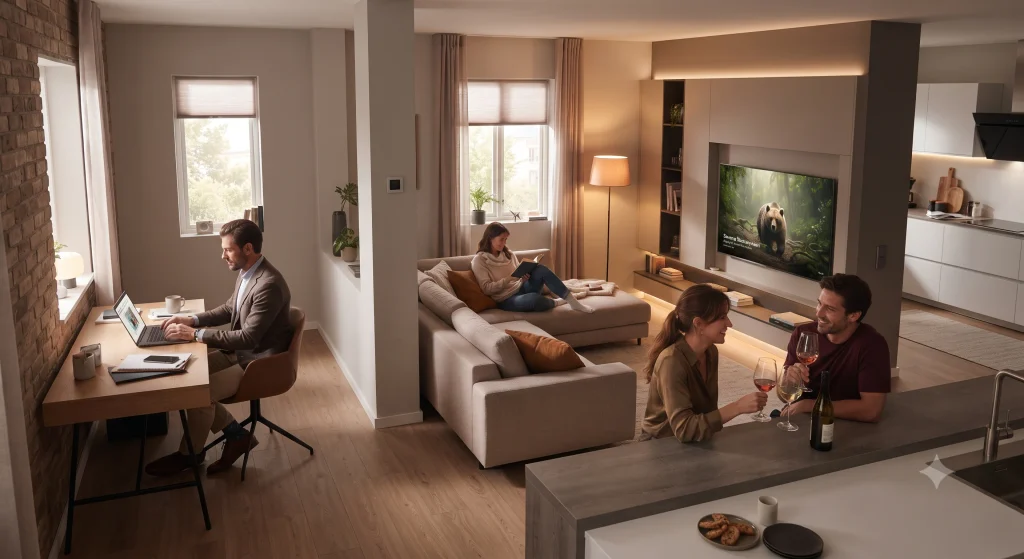 Modern home designed for work, relaxation, entertainment and everyday living