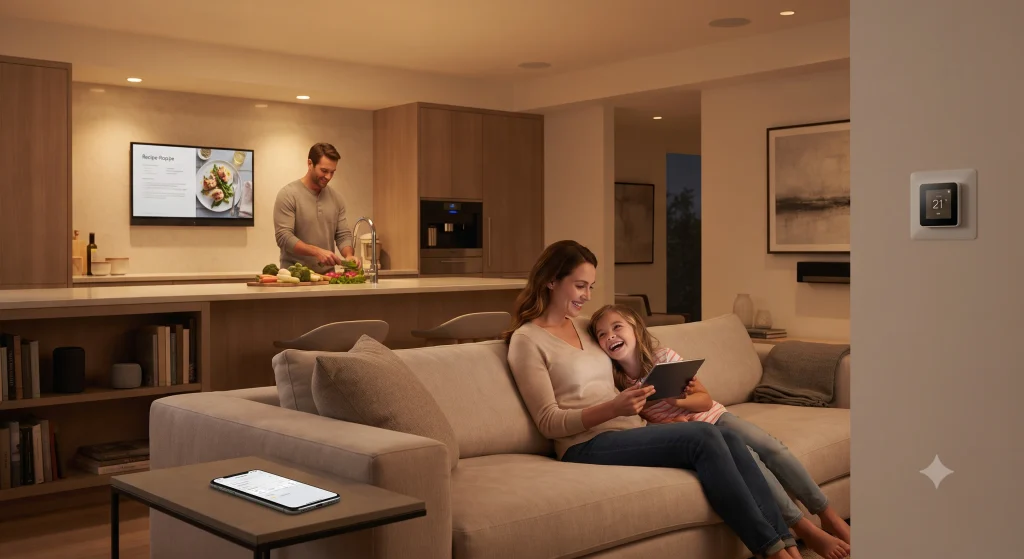 Bumpdots.com lifestyle coverage showing a modern home using connected technology to simplify everyday routines
