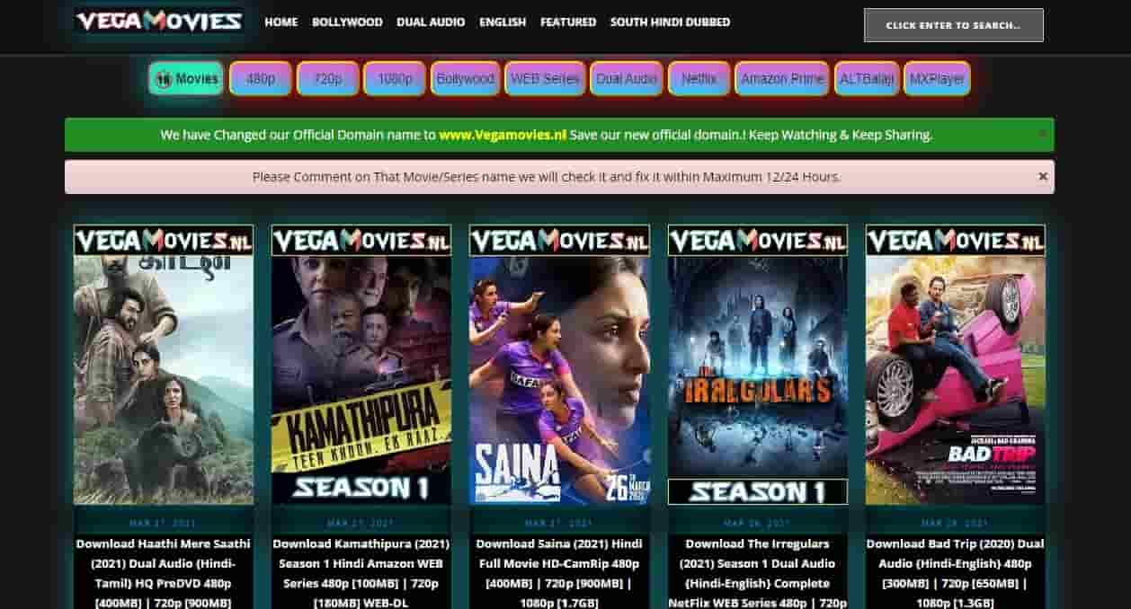 VegaMovies Download AllHDmovies, Vegamovies in, & Web series