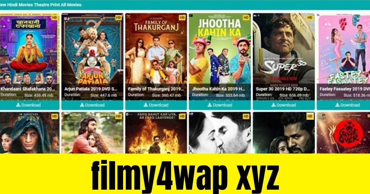 Filmy4wap (2023) – Latest Movies Download Hollywood & Bollywood | Filmy4wap XYZ