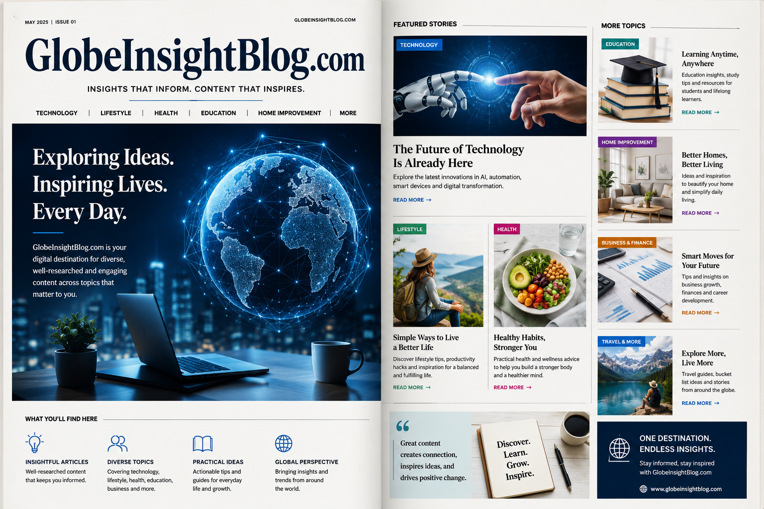 GlobeInsightblog.com: Exploring Ideas, Trends and Information Across Multiple Niches