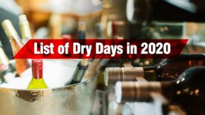 Here’s A List Of All The Dry Days In 2019