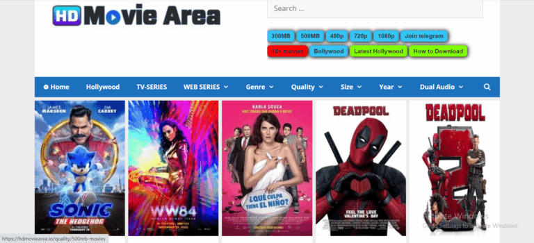 HDMoviearea – 300MB Movies, 720p Movies Download Free