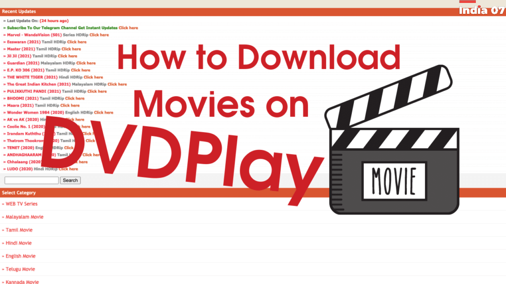 No. 1 Dvdplay All HD Bollywood Telgu Mayalam Hindi Dubbed Movies Free